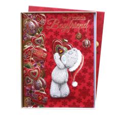 Boyfriend Me to You Bear Handmade Boxed Christmas Card Image Preview